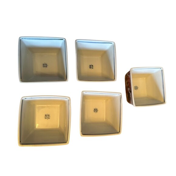 Kutani Ware Elizan Kiln Vintage Japanese Porcelain Bowls Set Of 5 With Box - Picture 3 of 15